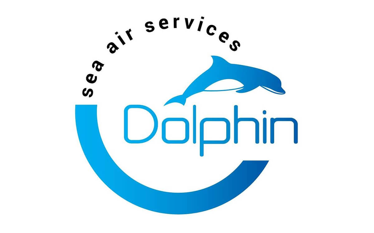 Logo Công Ty Dịch Vụ Hàng Hải Hàng Không Con Cá Heo