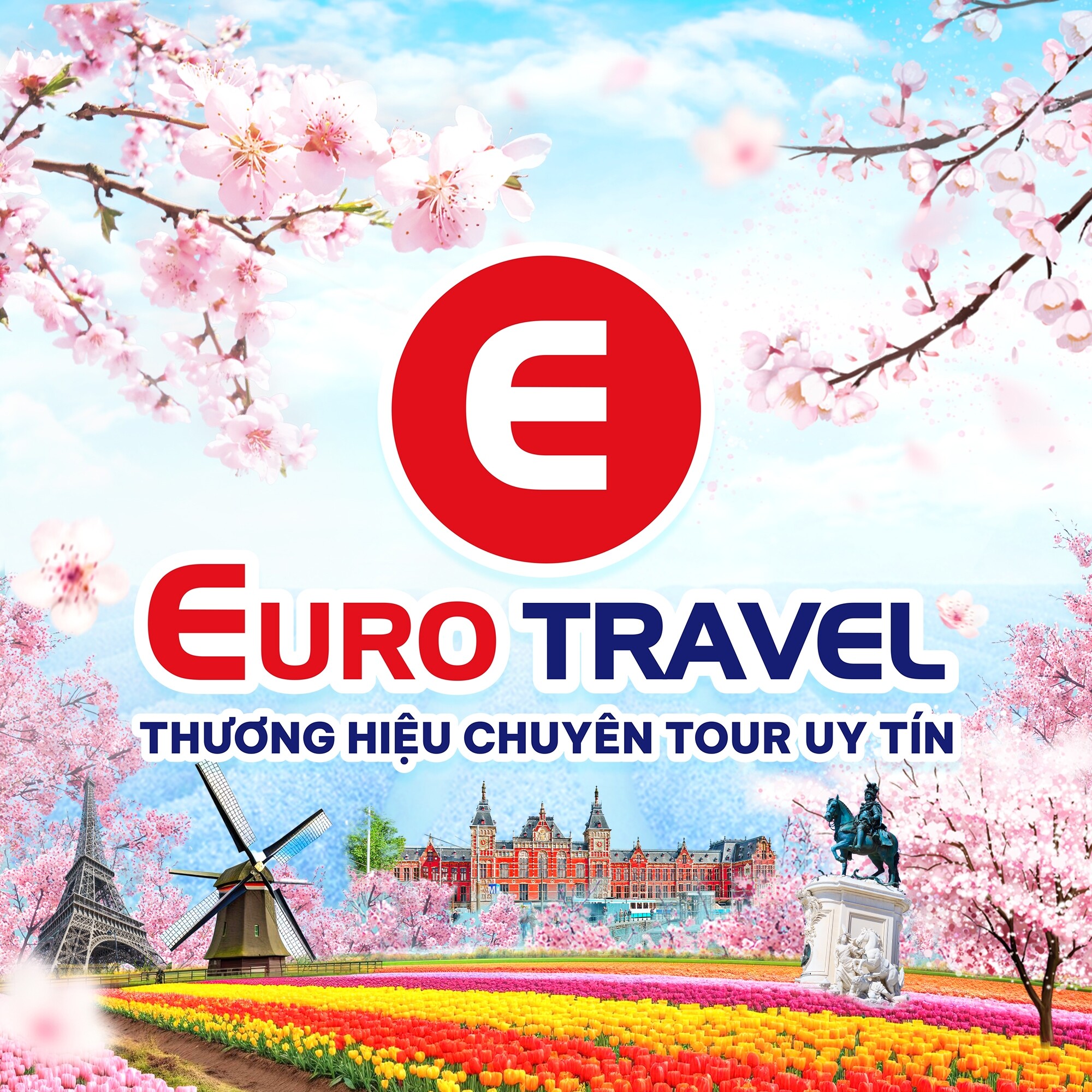 Logo Công Ty Dịch Vụ Du Lịch Châu Âu - Euro Travel