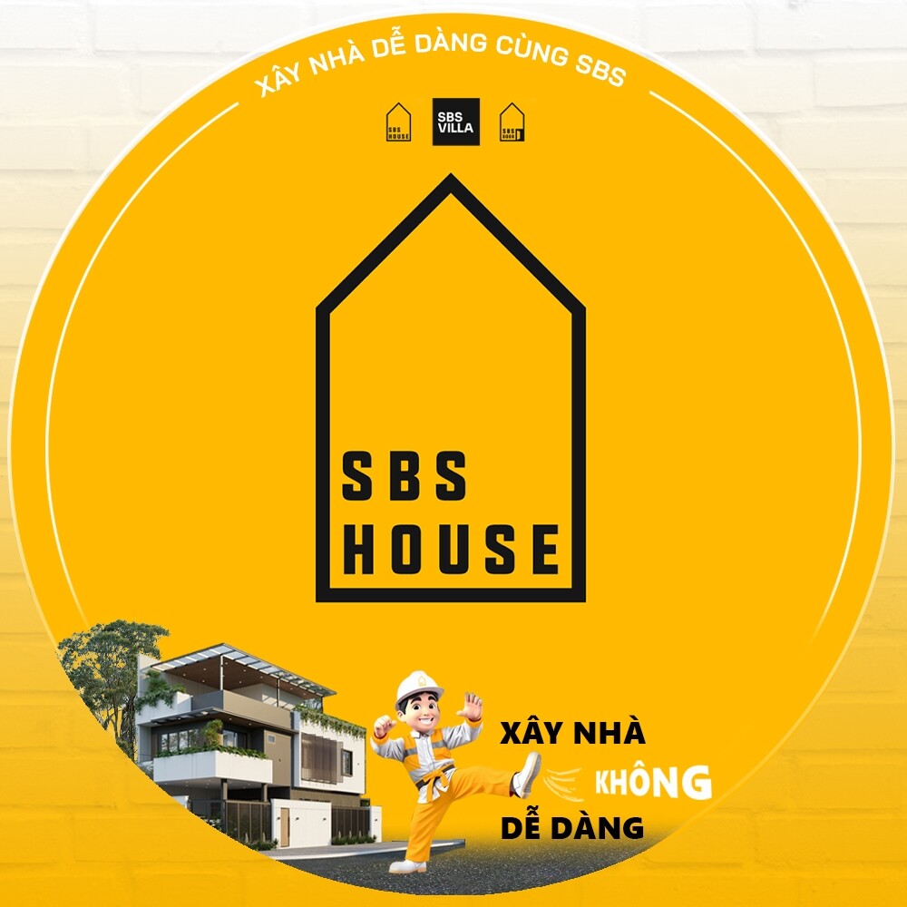 Logo Công Ty THIẾT KẾ VÀ XÂY DỰNG SBS (SBS HOUSE)